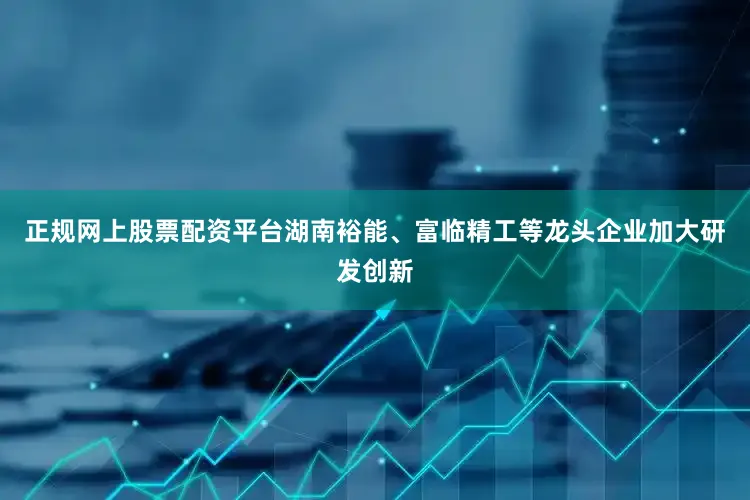 正规网上股票配资平台湖南裕能、富临精工等龙头企业加大研发创新